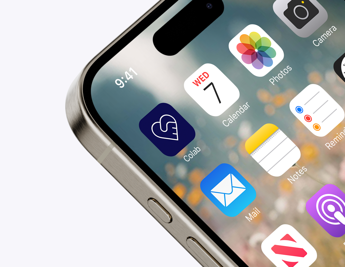 Colab app icon on an iPhone home screen
