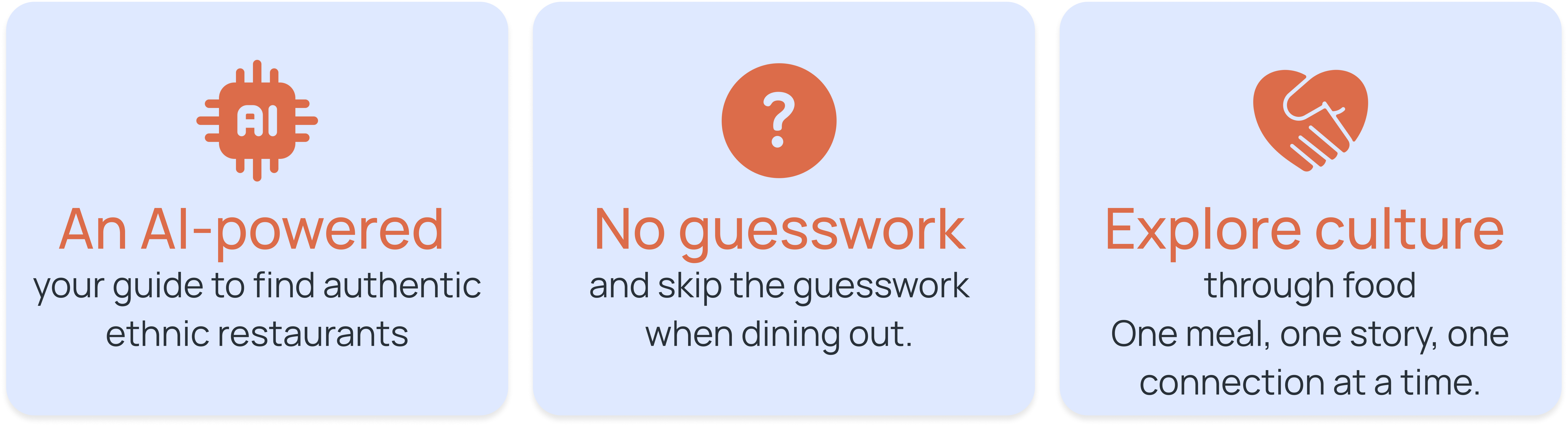 An AI-powered guide, no guesswork, and explore culture through food